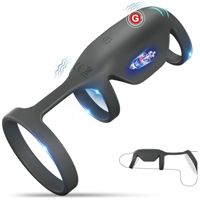 Vibrating Penis Sleeve Cock Ring, Penis Ring Vibrator Extender for G Spot Stimulation, Couples Adult Sex Toys for Men Women, Healexcer Girth Enhancer Sleeve Male Couple Sex Toy for Men Erection Sex